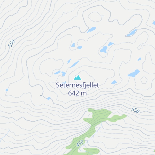 Map of Seternesfjellet