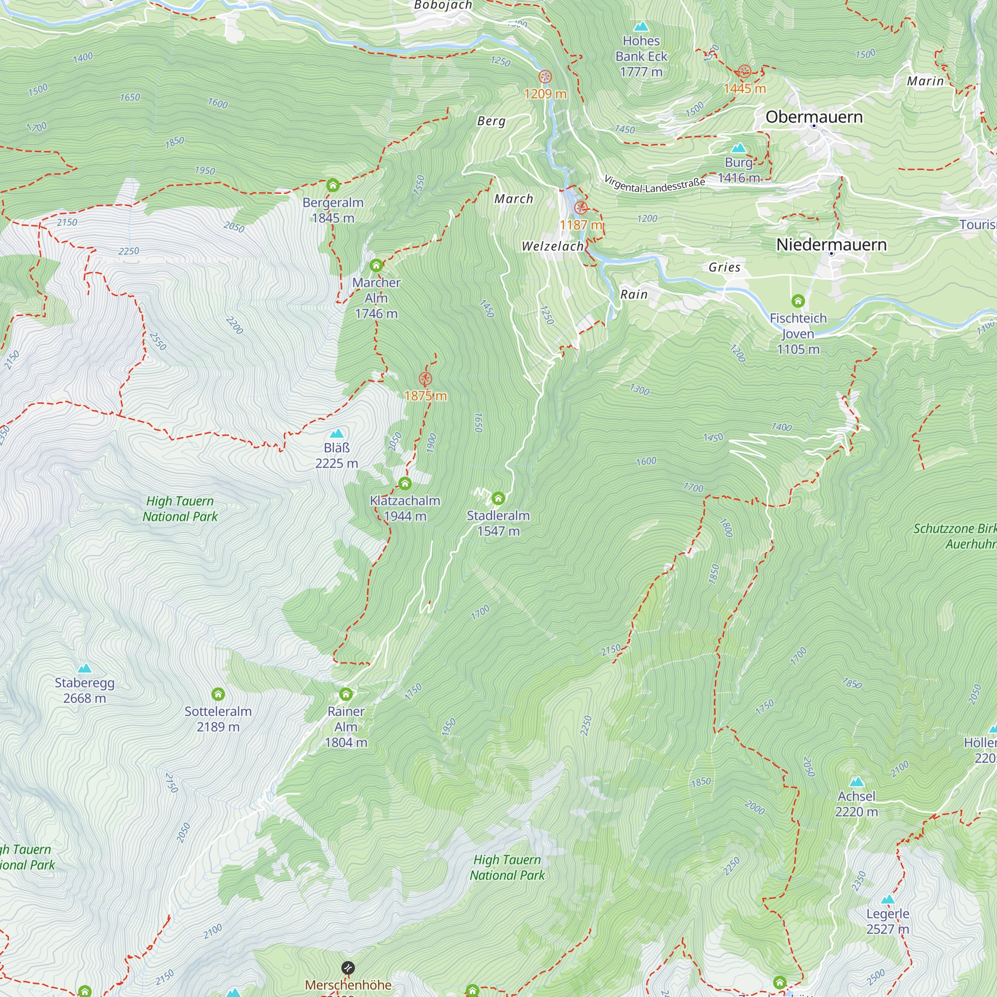 Stadleralm map