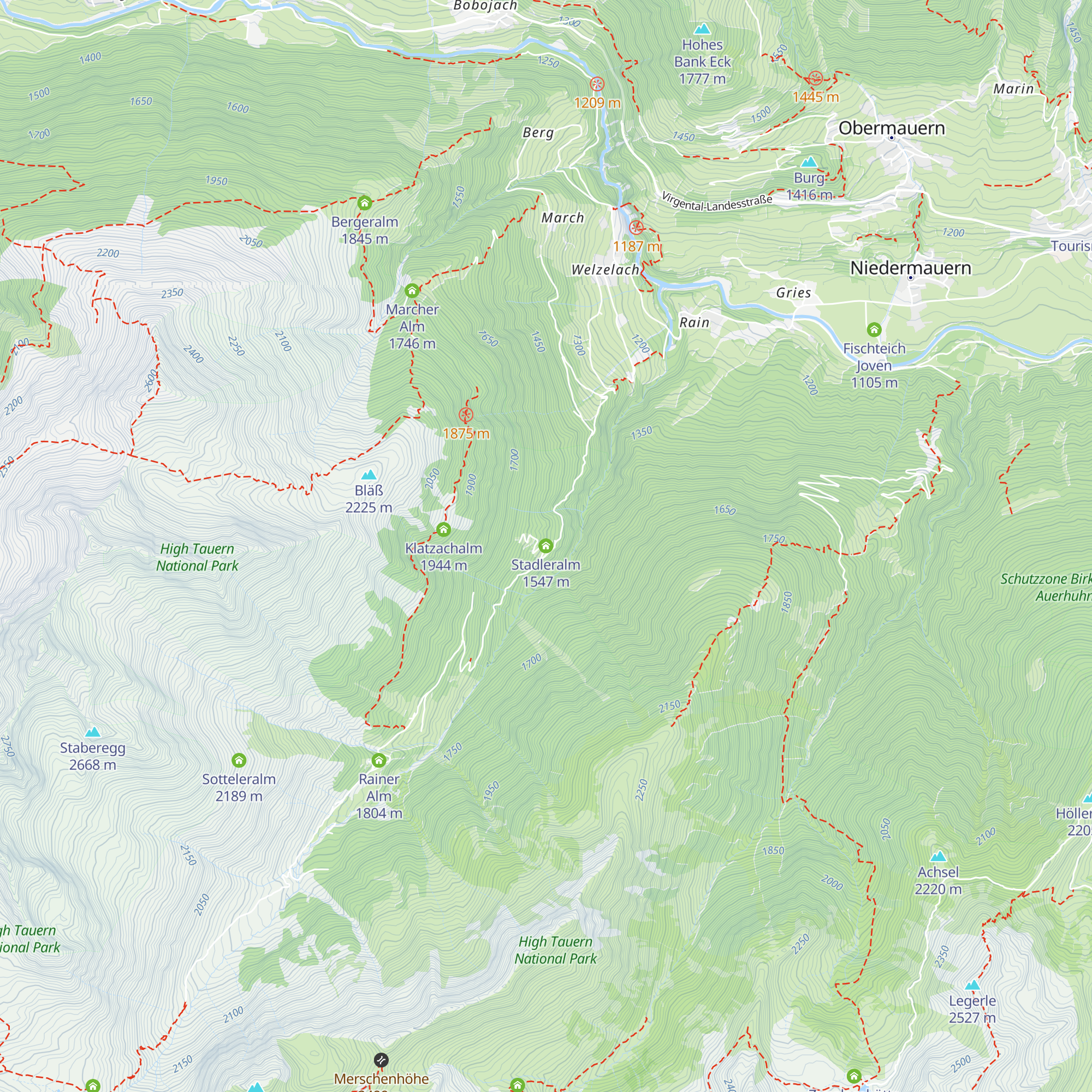 Stadleralm map