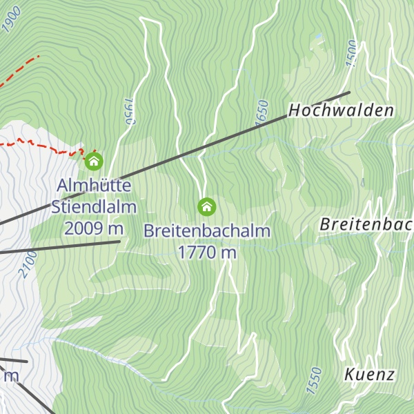 Map of Breitenbachalm