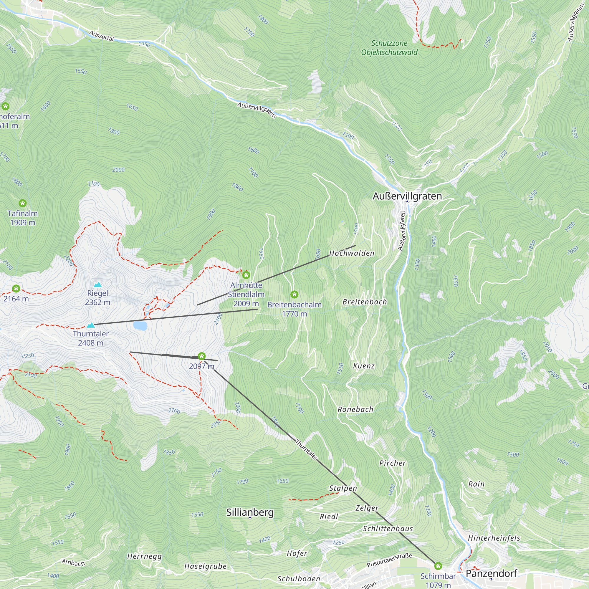 Breitenbachalm map