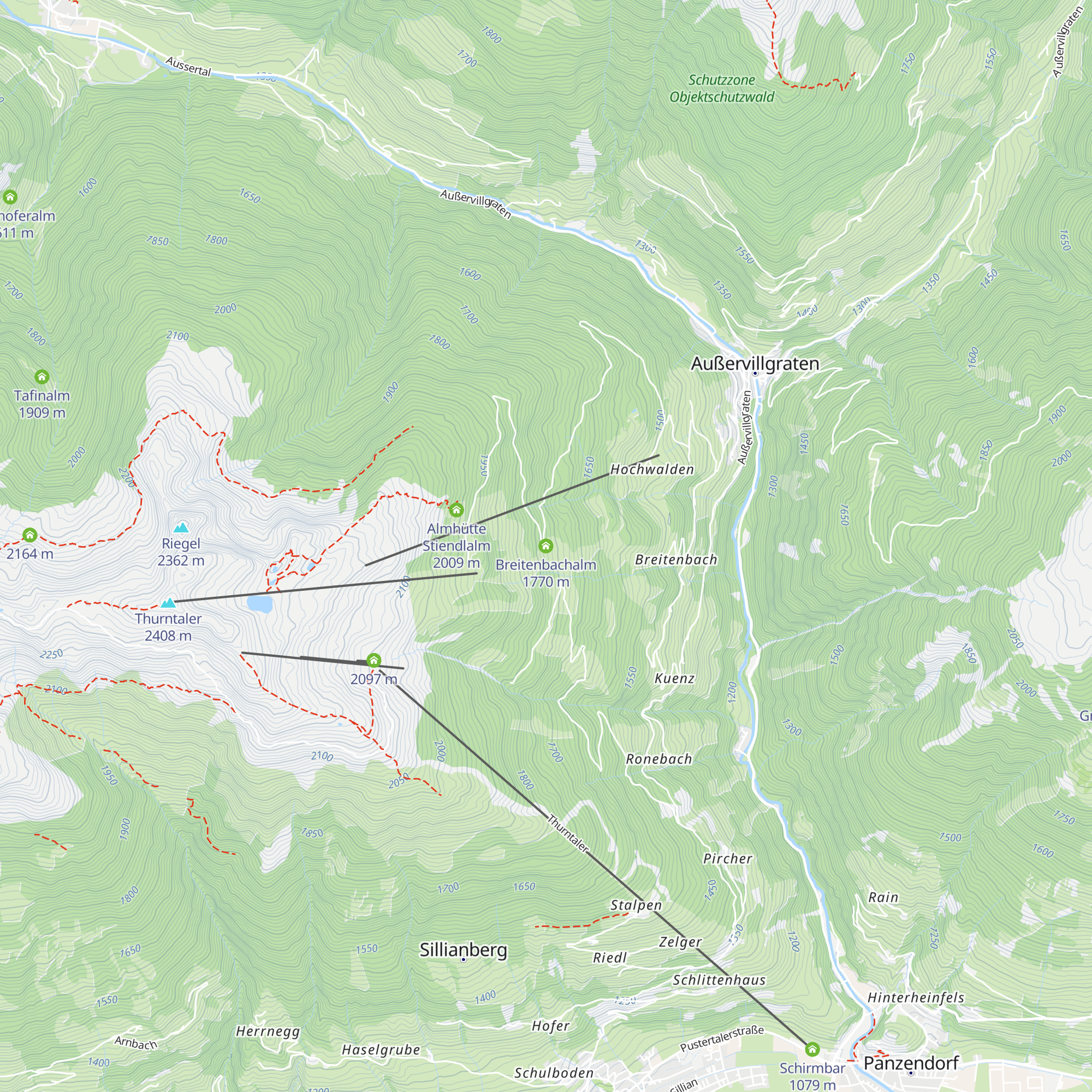 Breitenbachalm map