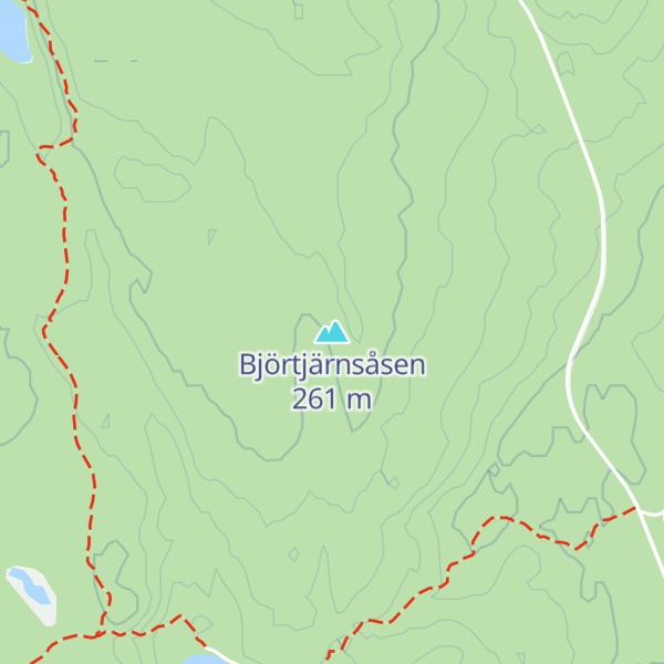 Map of Björtjärnsåsen