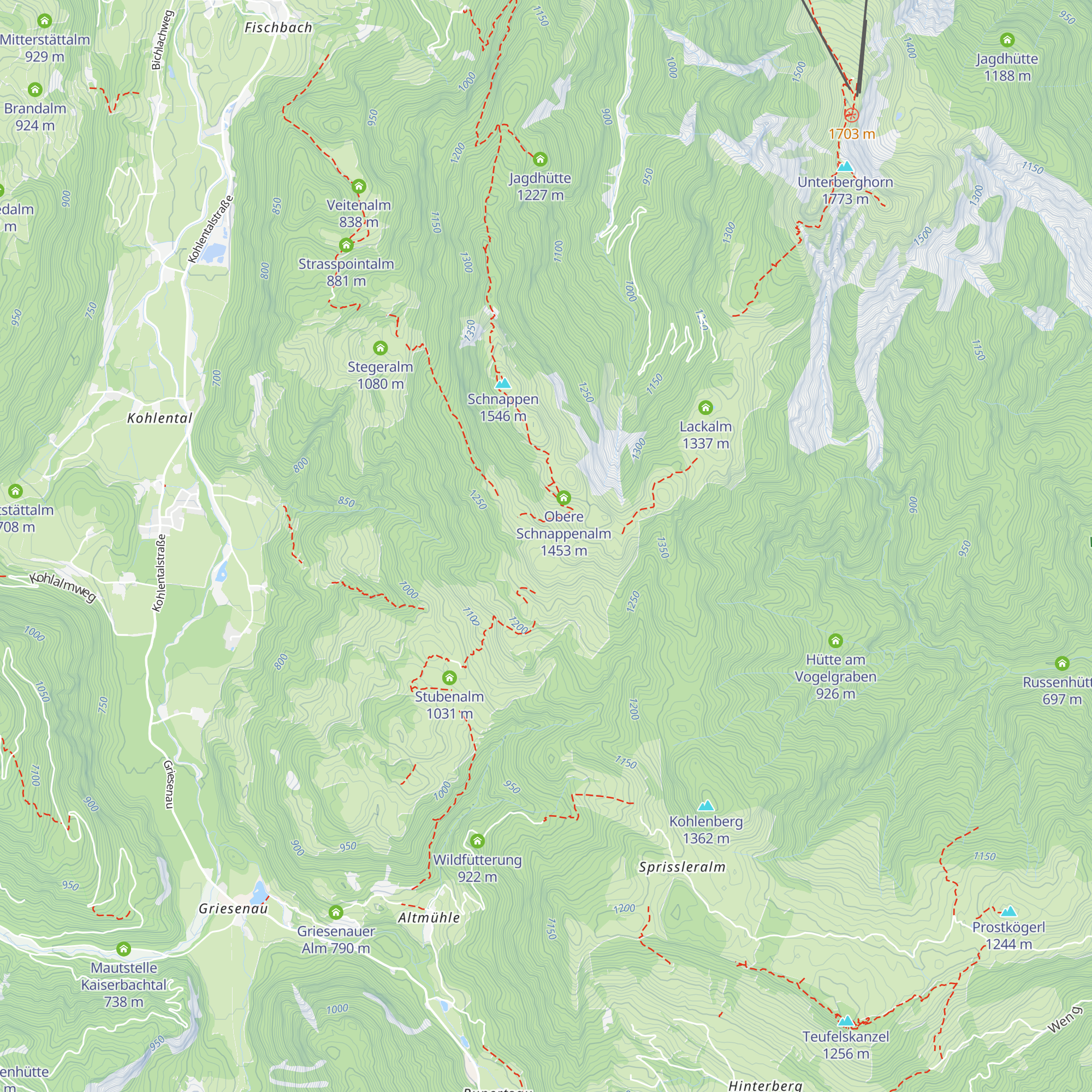 Untere Schnappenalm map