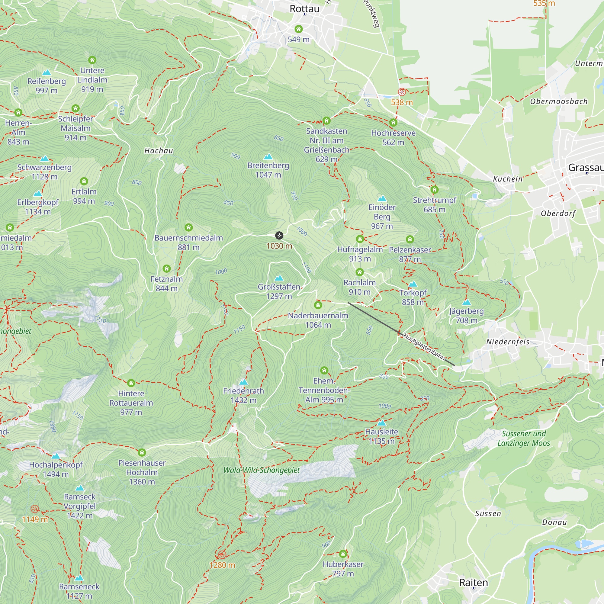 Maieralm map