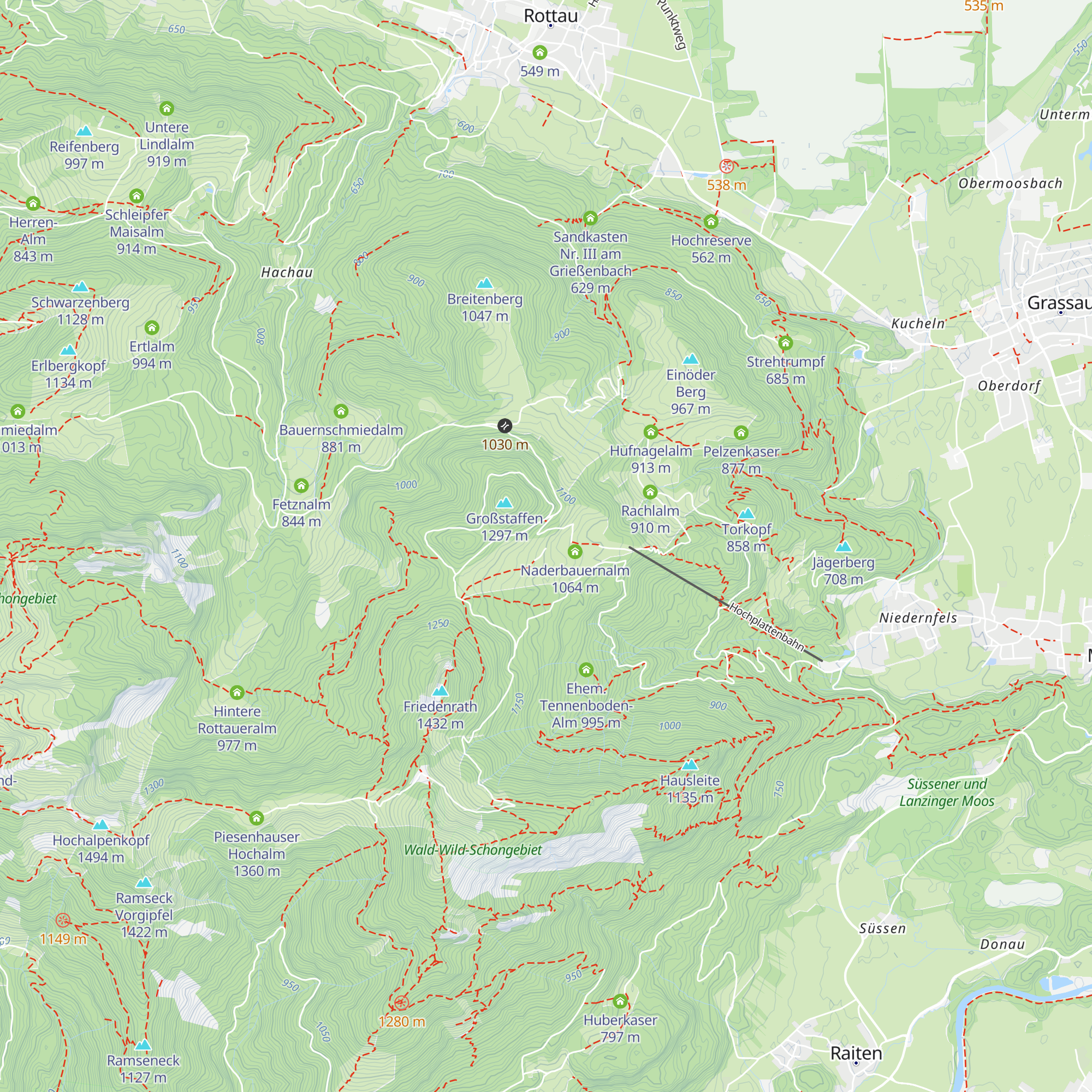 Maieralm map