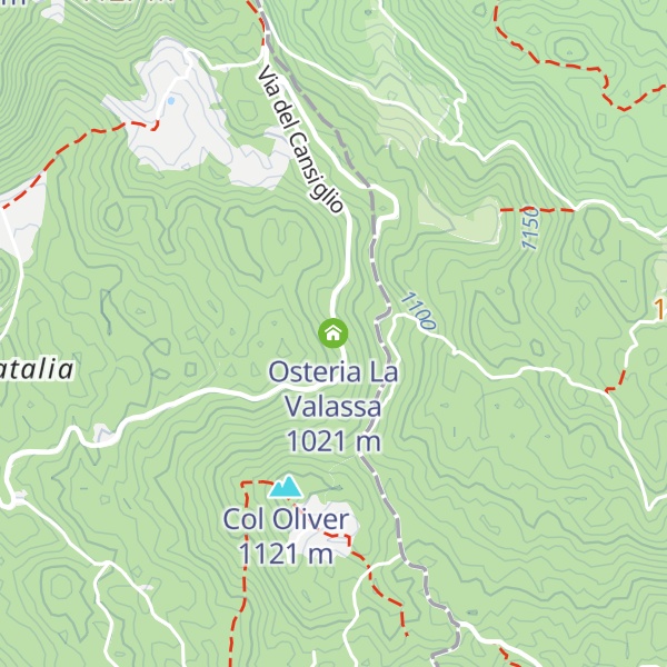 Map of Osteria La Valassa