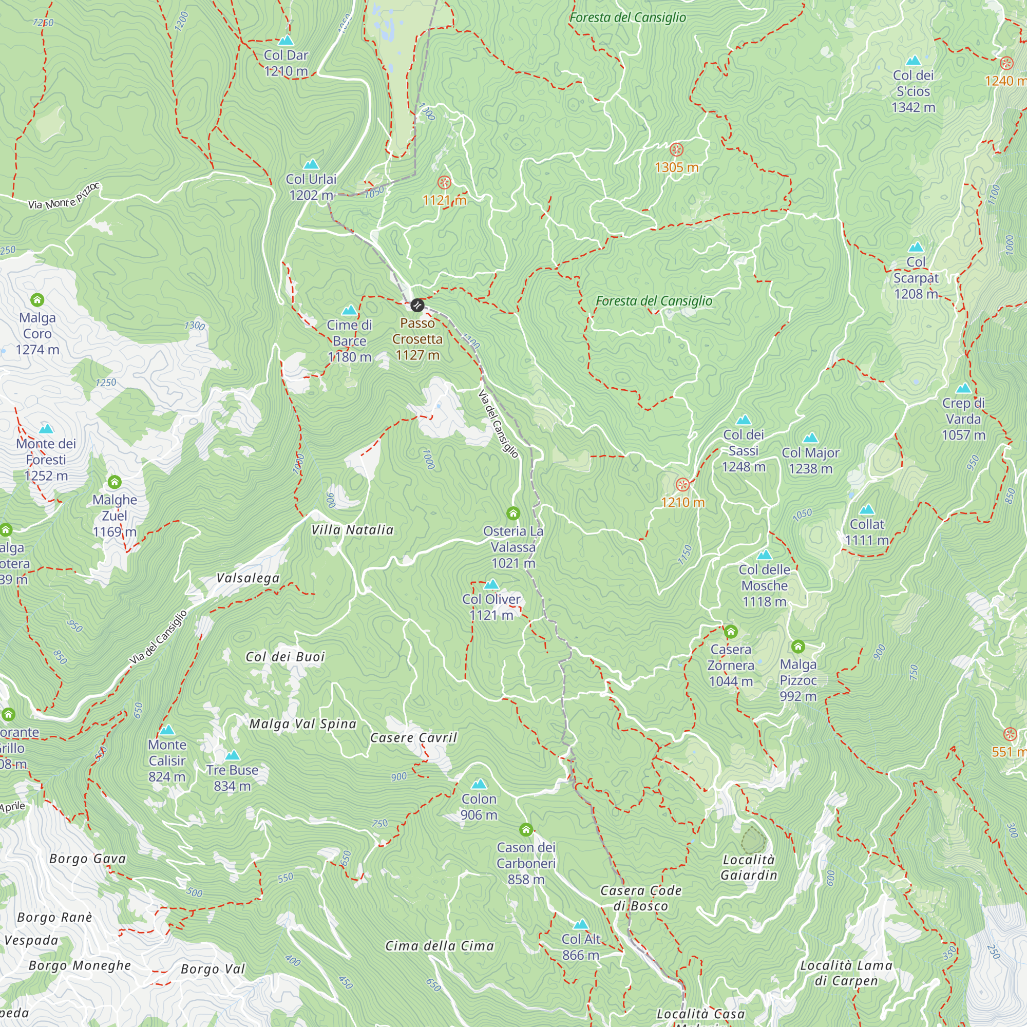 Osteria La Valassa map