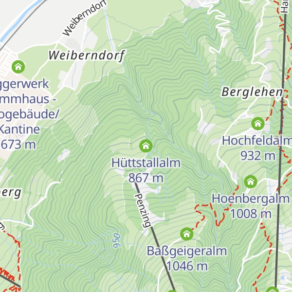 Map of Hüttstallalm
