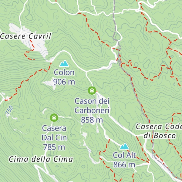 Map of Baita ex Carbonai