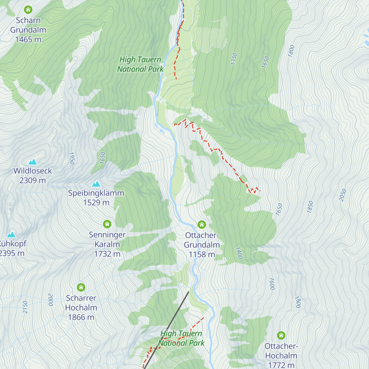 Senninger Alm map