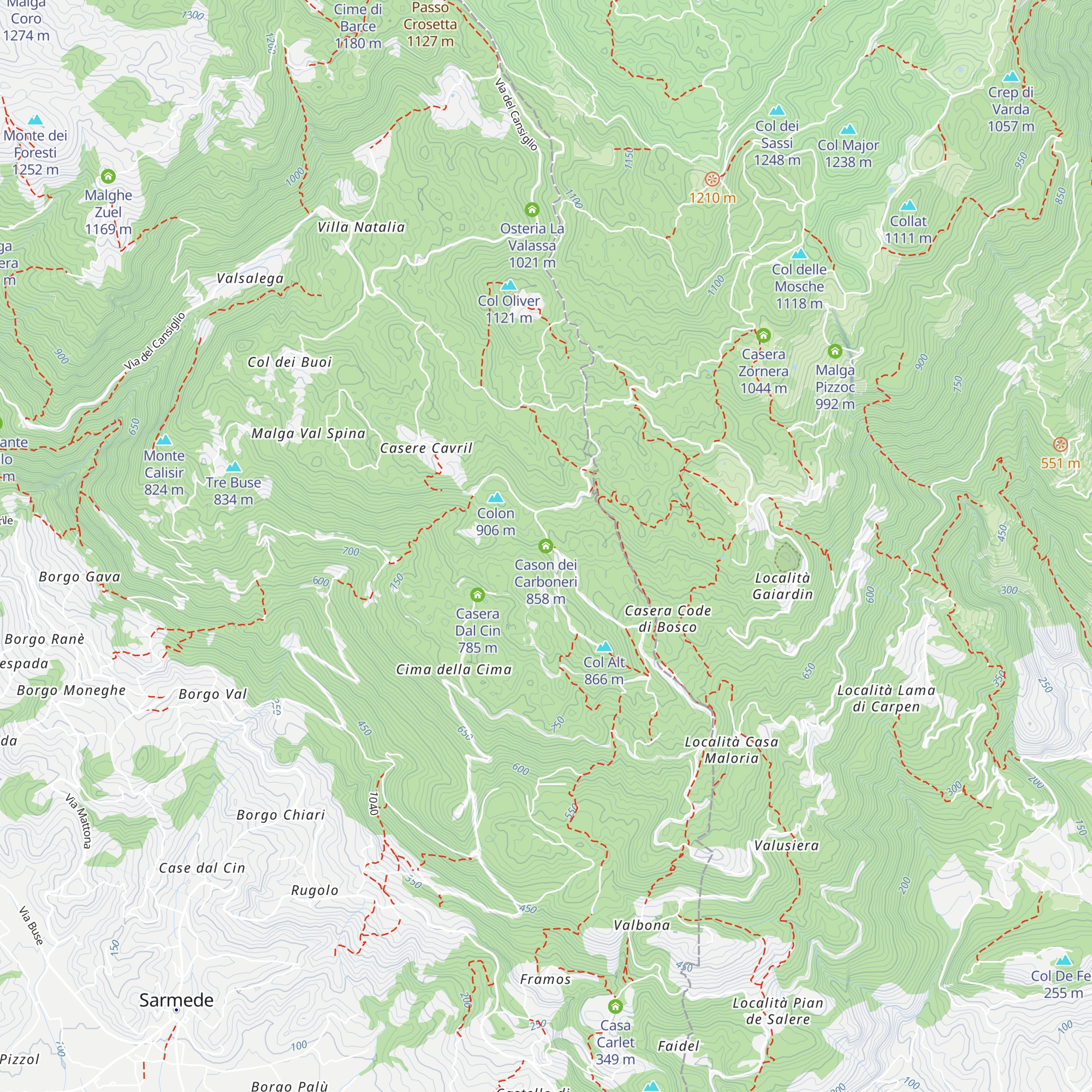 Cason dei Carboneri map