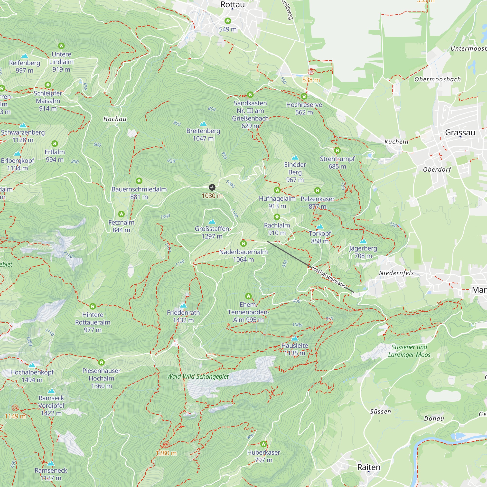 Naderbauernalm map