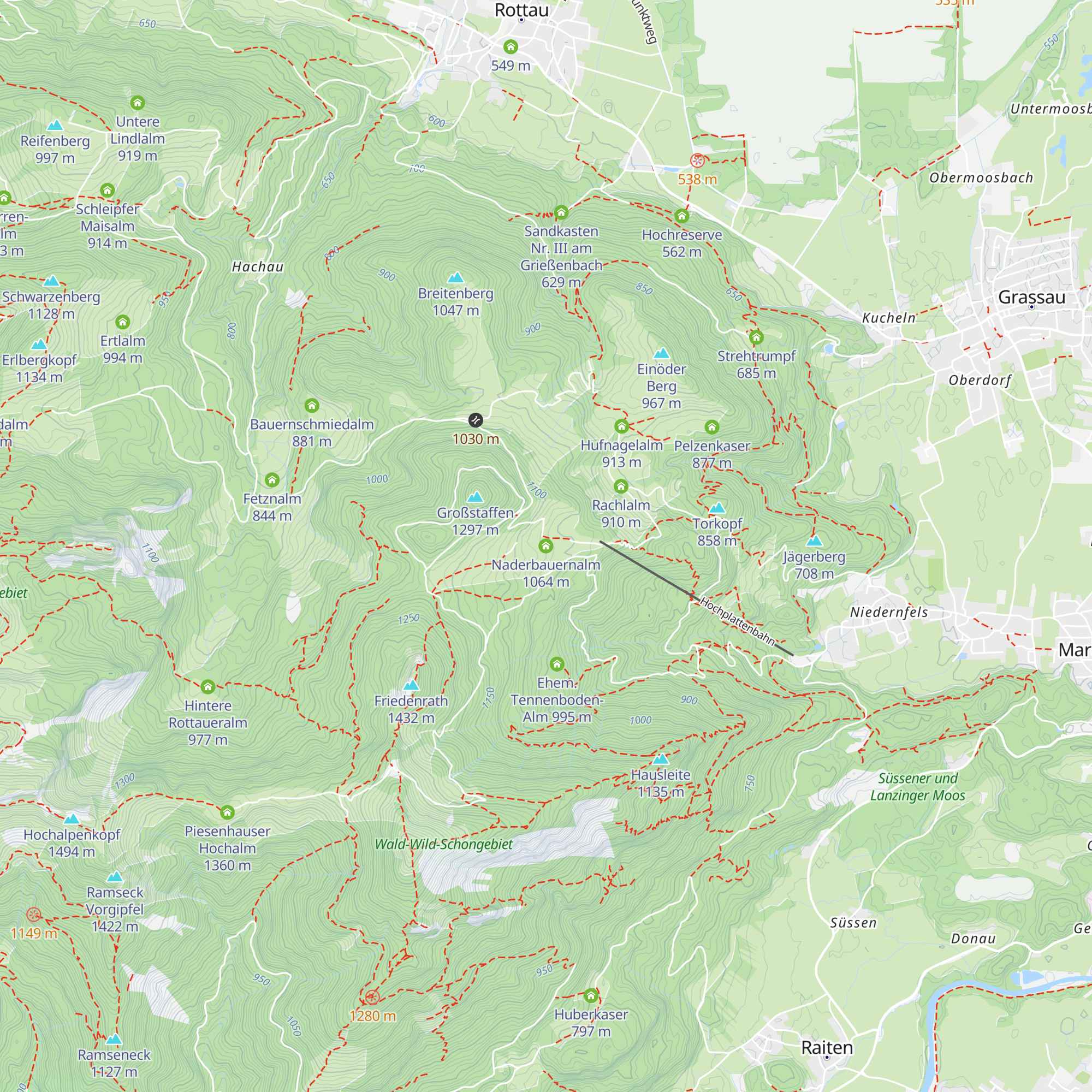 Naderbauernalm map