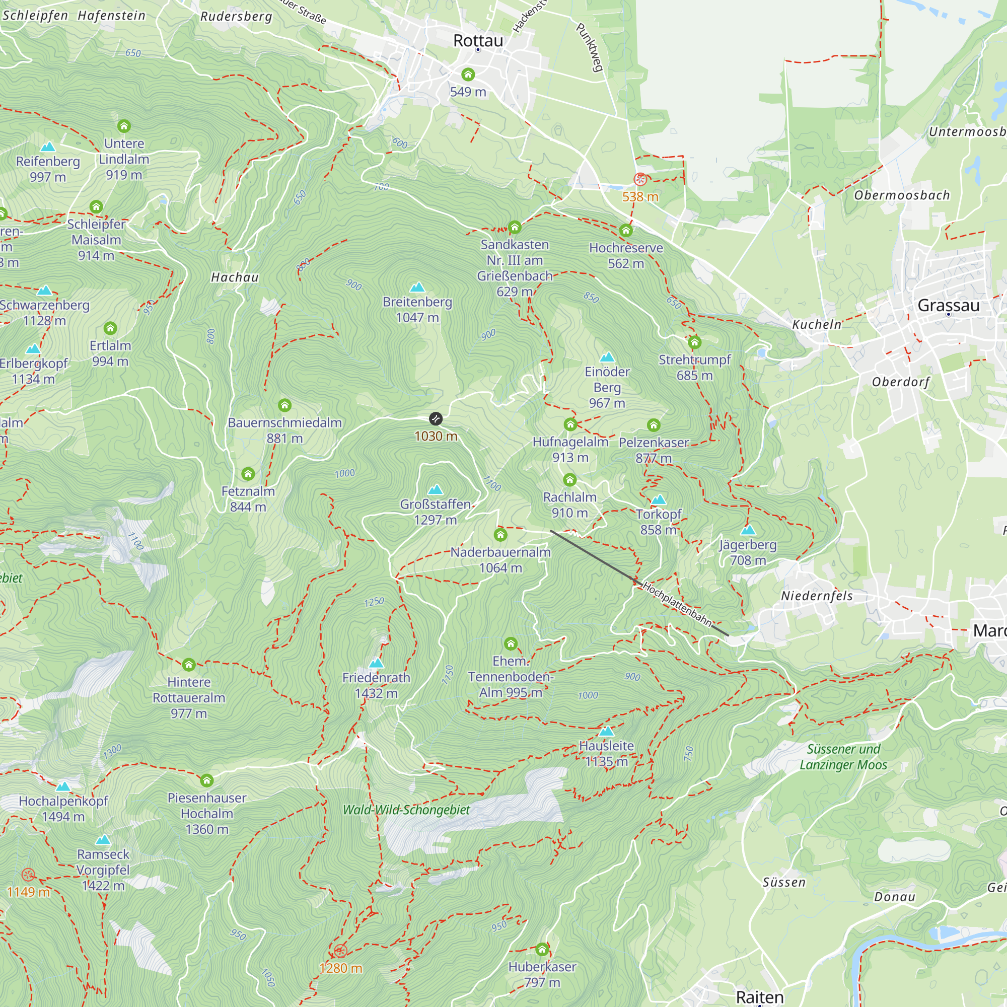 Fahrnpointalm map