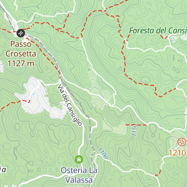 Map of Malga Cercenedo