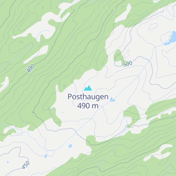 Map of Posthaugen
