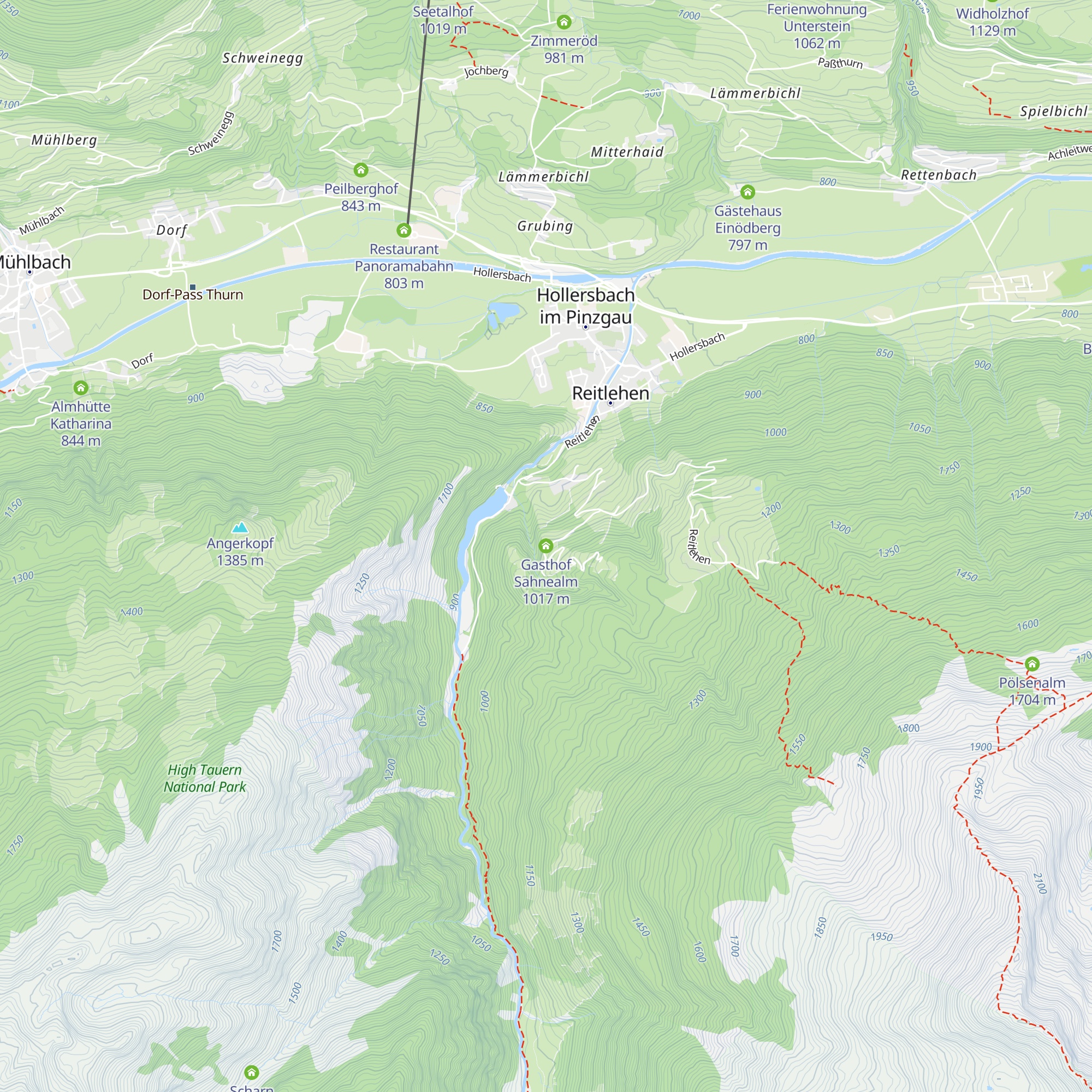 Gasthof Sahnealm map