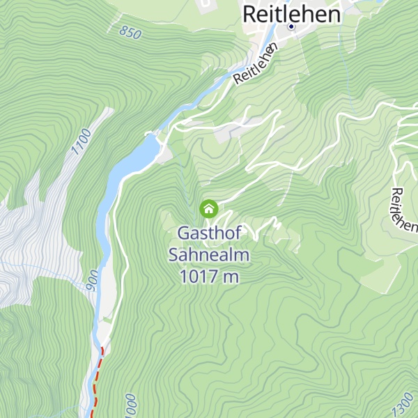 Map of Gasthof Sahnealm