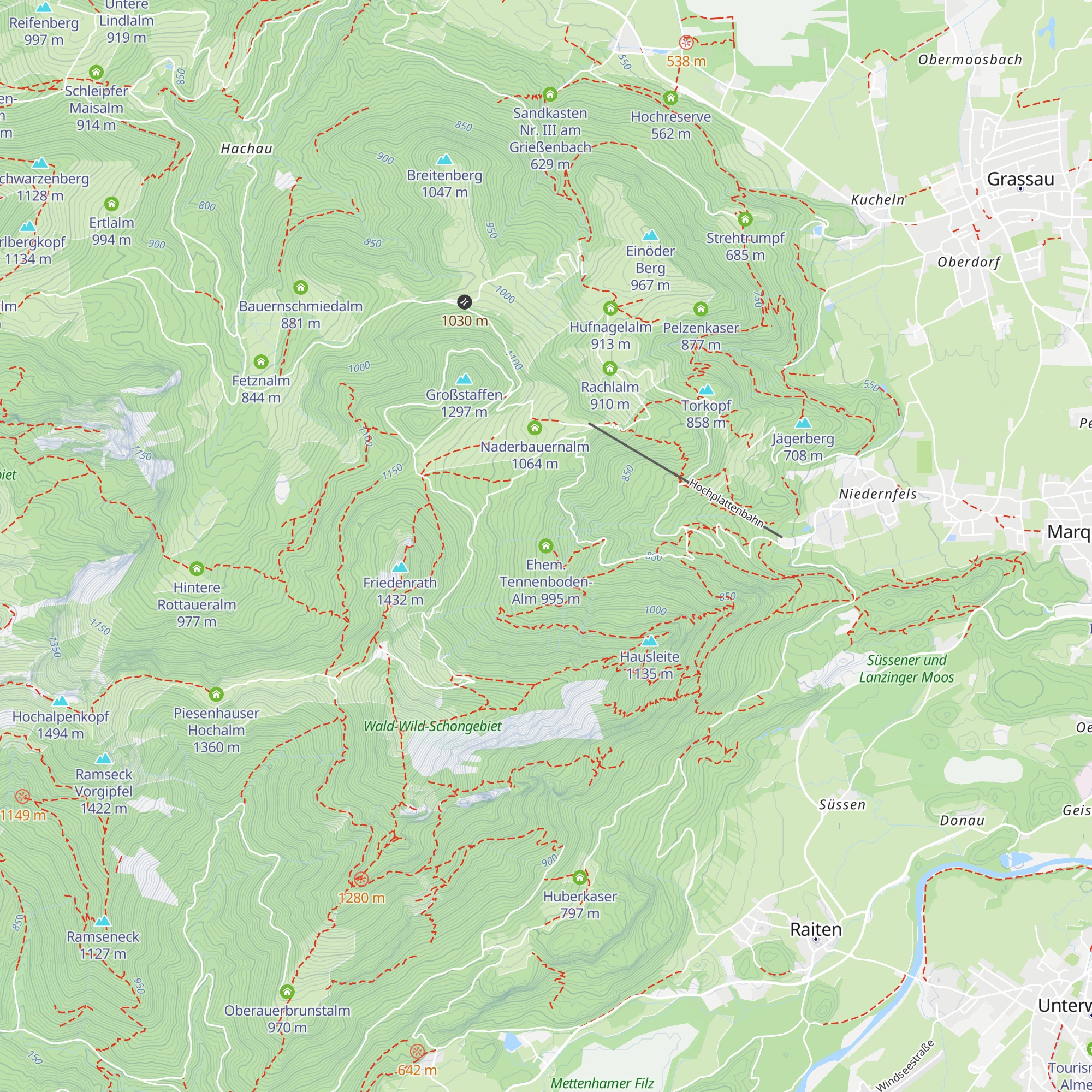 Ehem. Tennenboden-Alm map