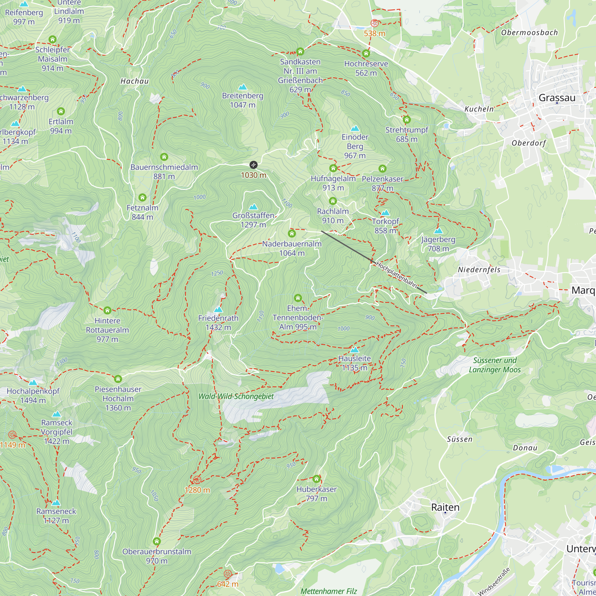 Ehem. Tennenboden-Alm map