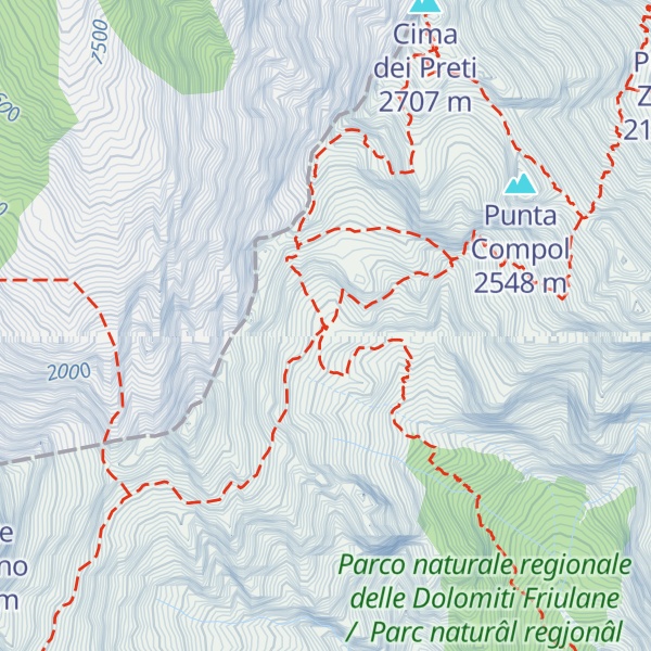 Map of Bivacco Paolo Greselin