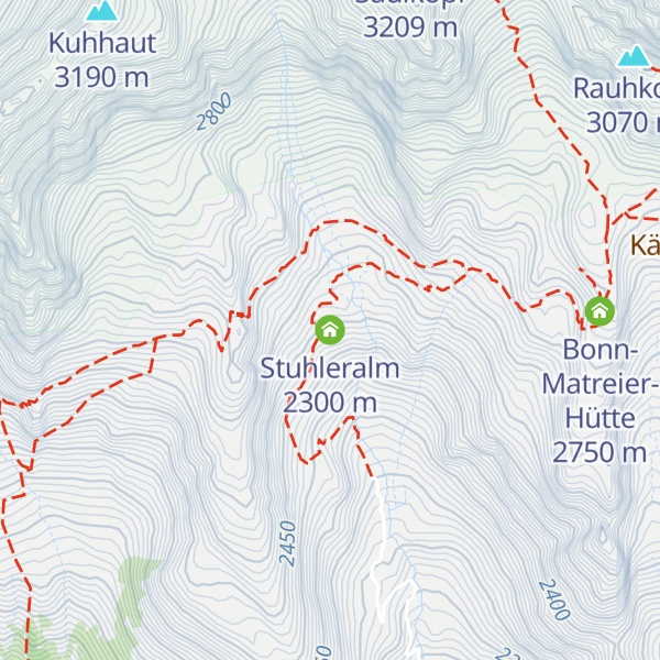 Map of Stuhleralm