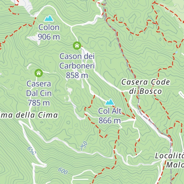Map of Casera Col Alt