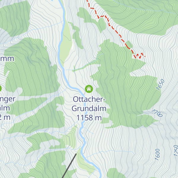 Map of Ottacher-Grundalm