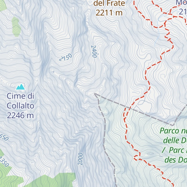 Map of Cima Laste