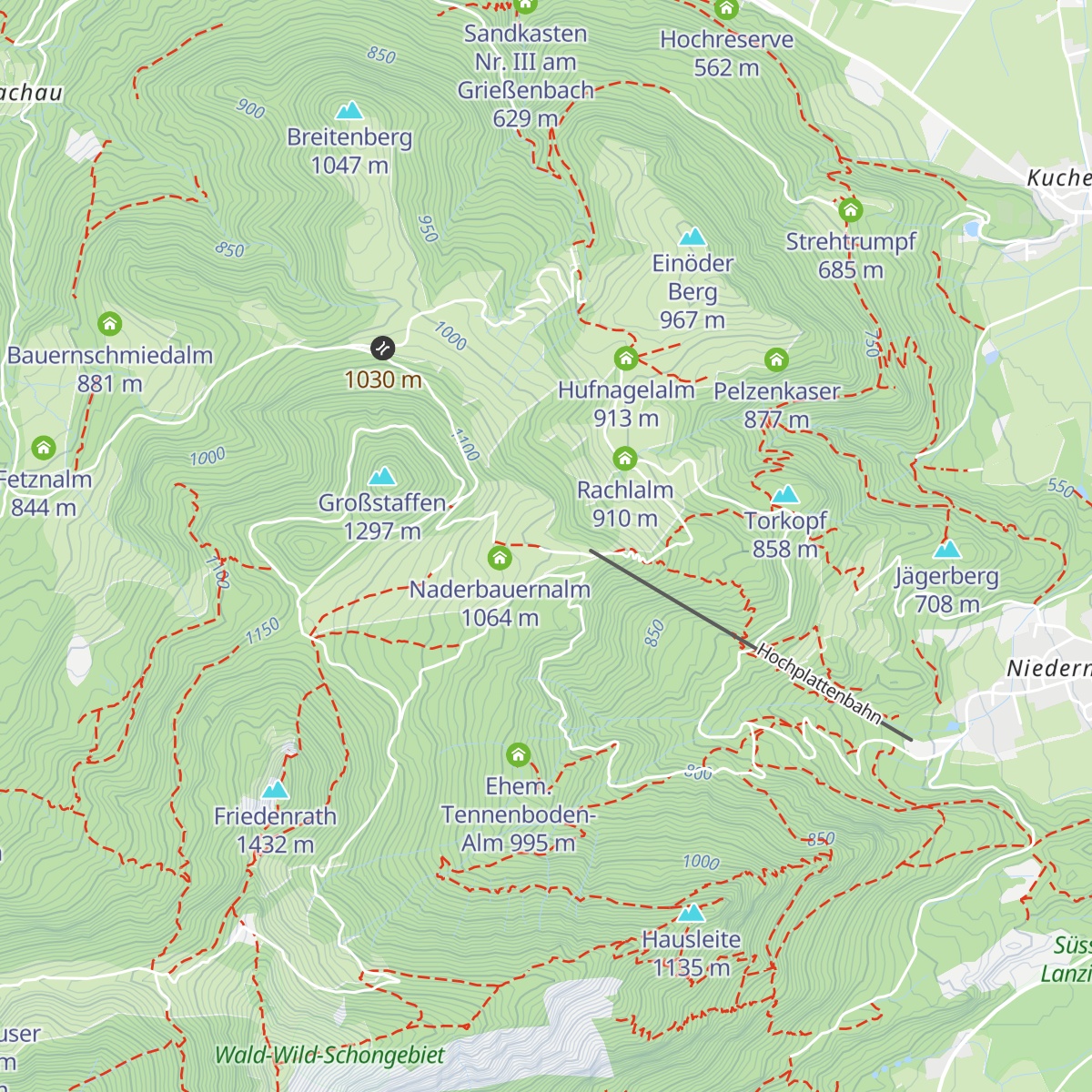 Staffnalm map