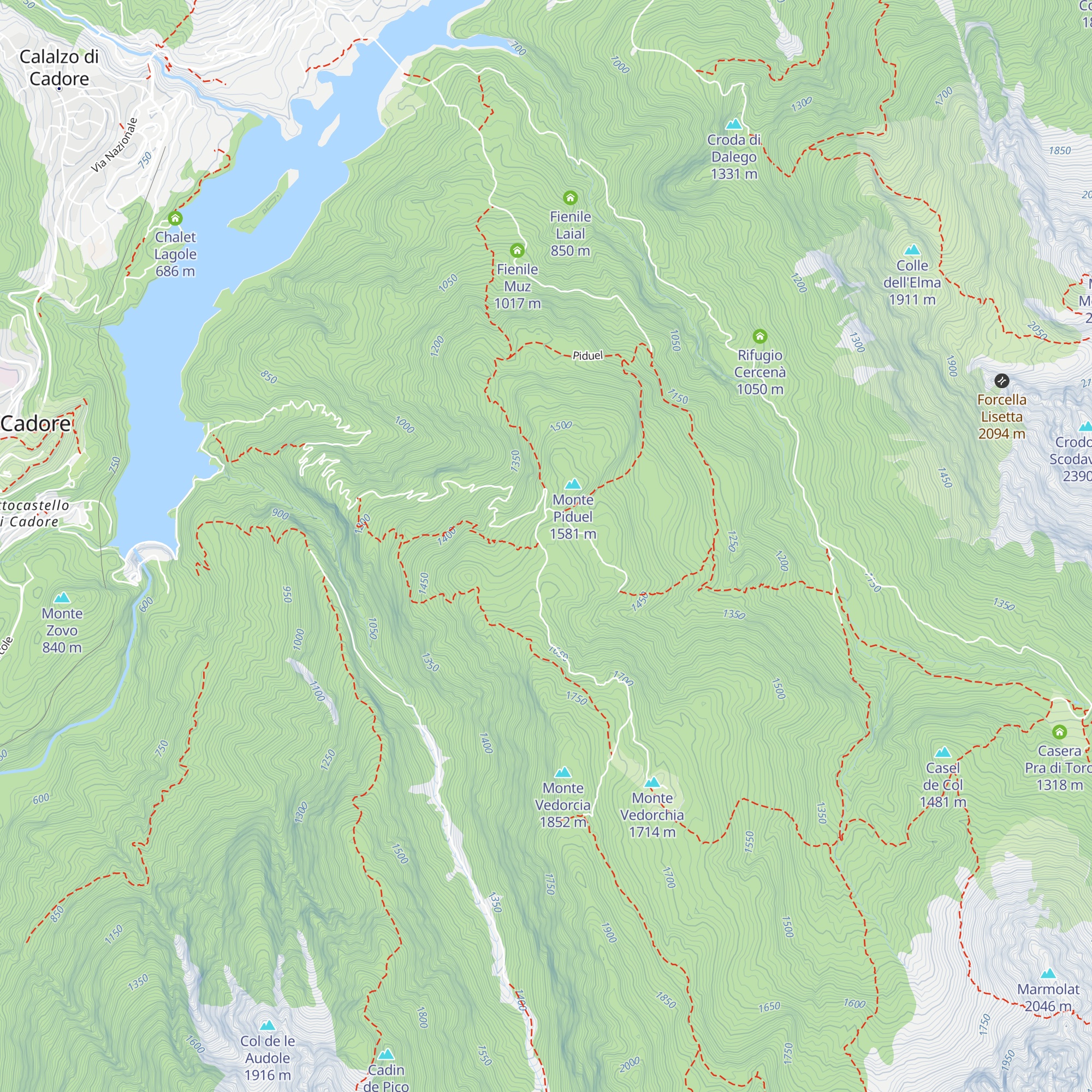 Bivacco Valentino Ciotti map
