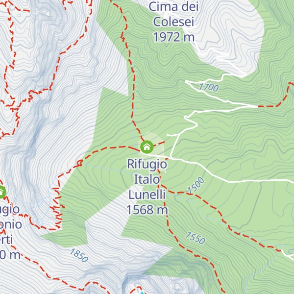 Map of Rifugio Italo Lunelli