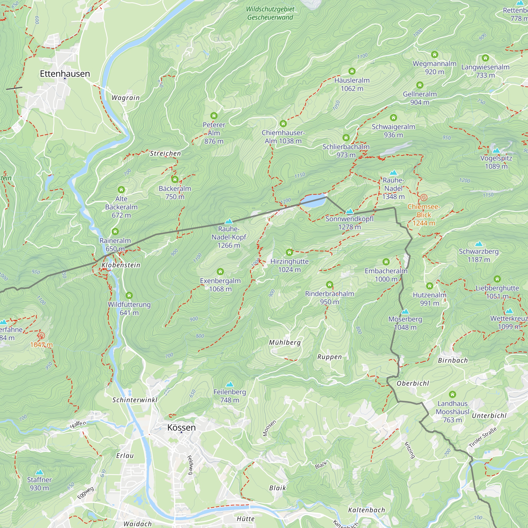 Ast zu Moosenhütte map