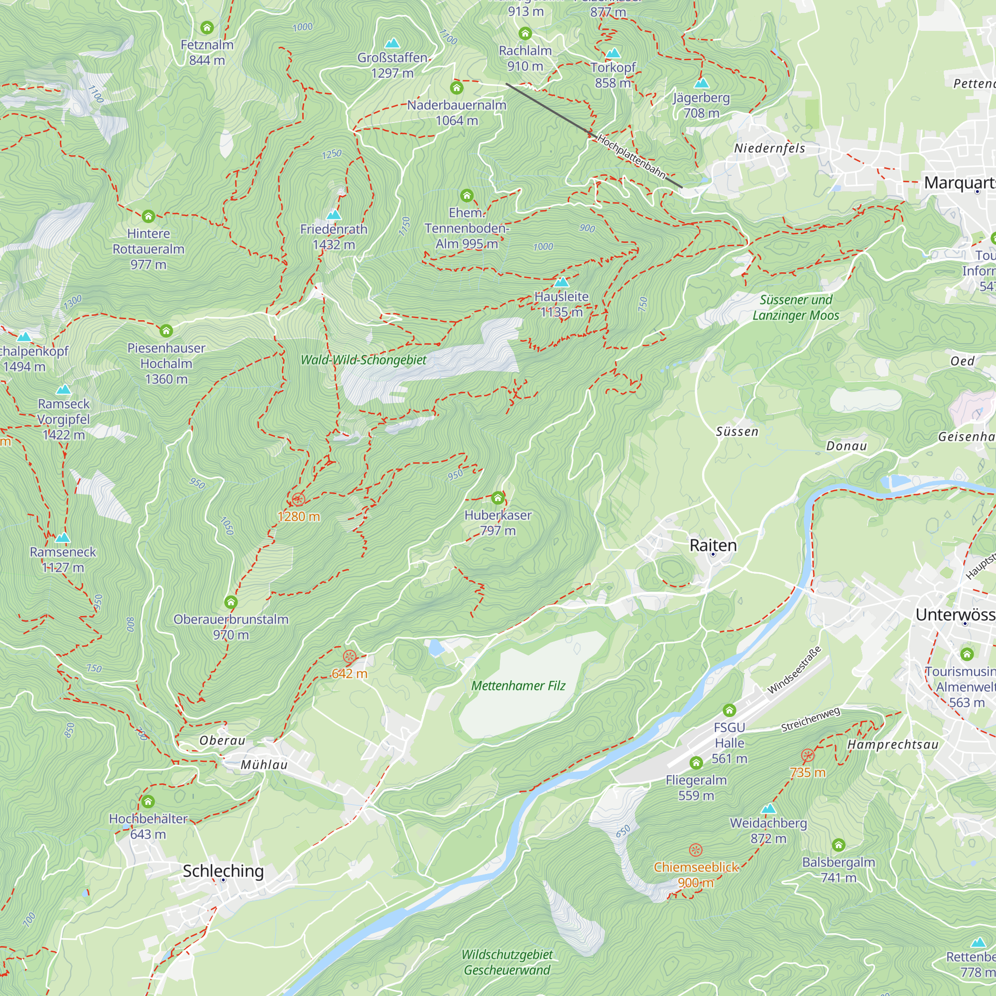 Huberkaser map