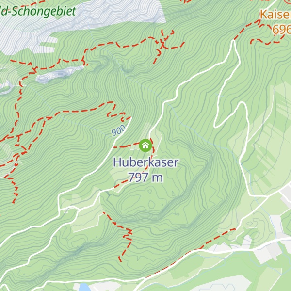 Map of Huberkaser