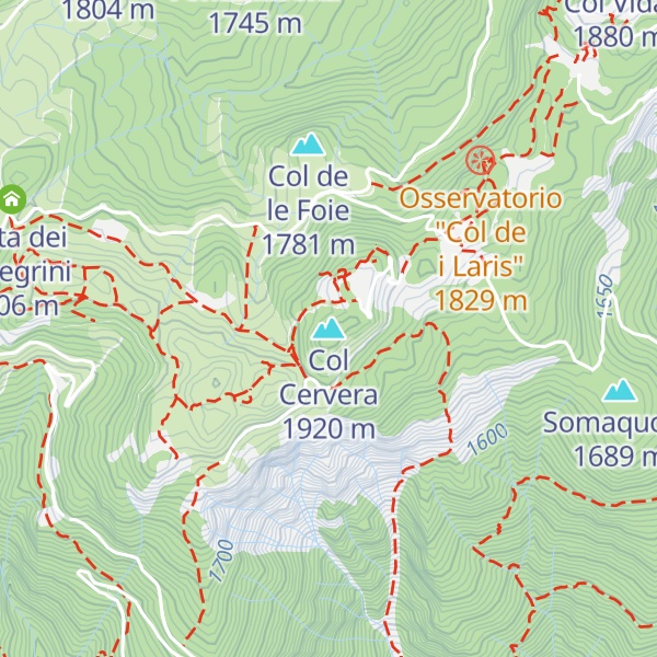 Map of Col Cervera