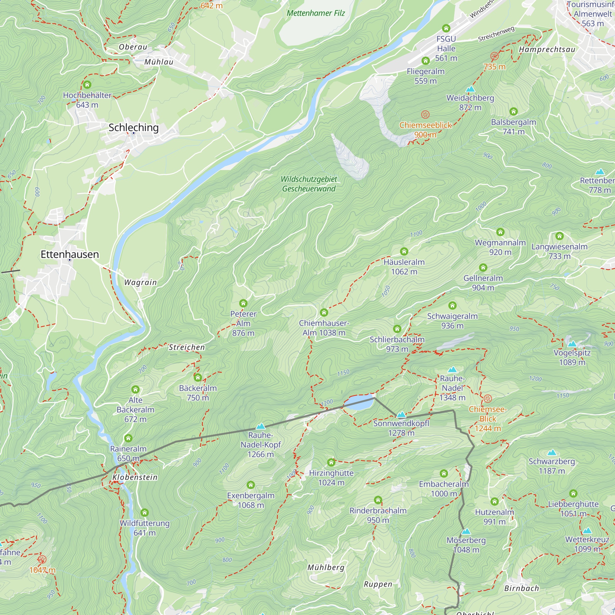 Donauer Alm map