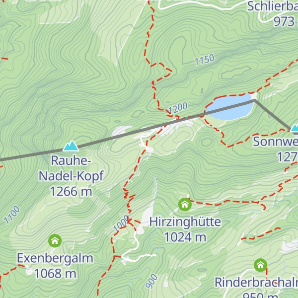 Map of Taubenseehütte