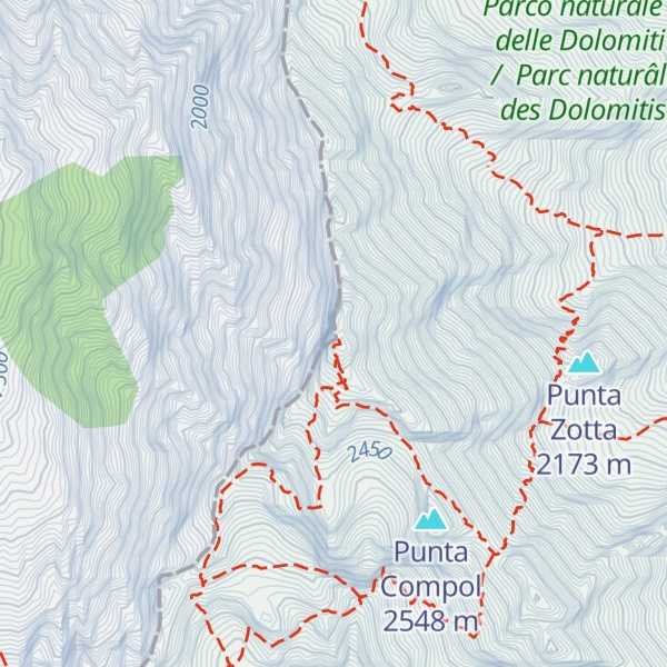 Map of Cima dei Preti