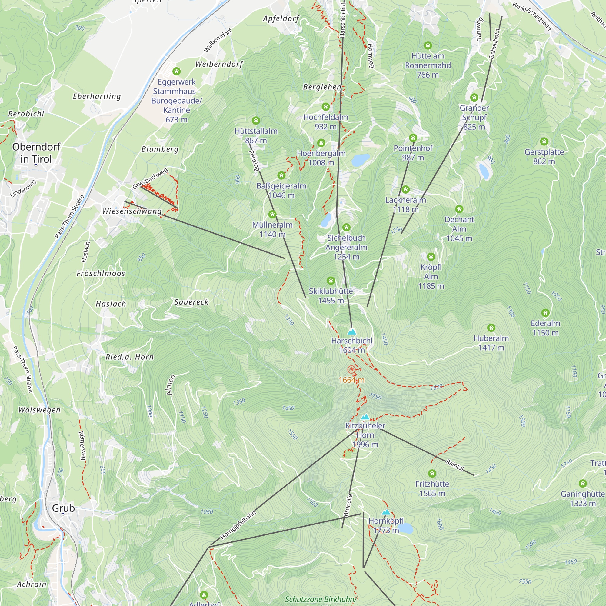 Alpengasthaus Stanglalm map