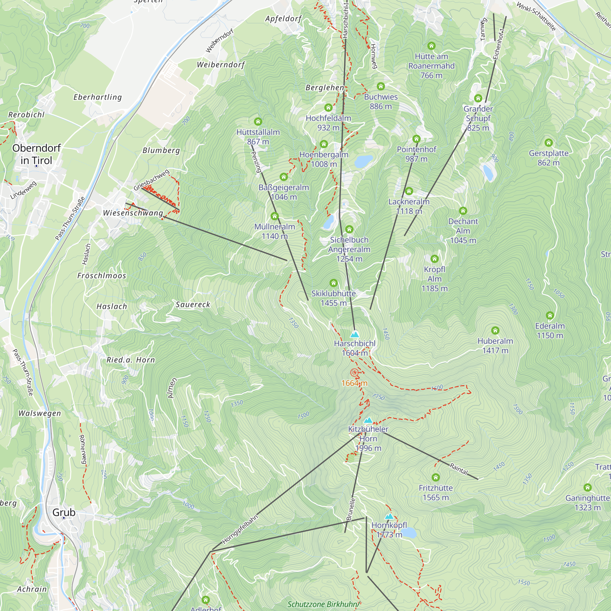 Alpengasthaus Stanglalm map