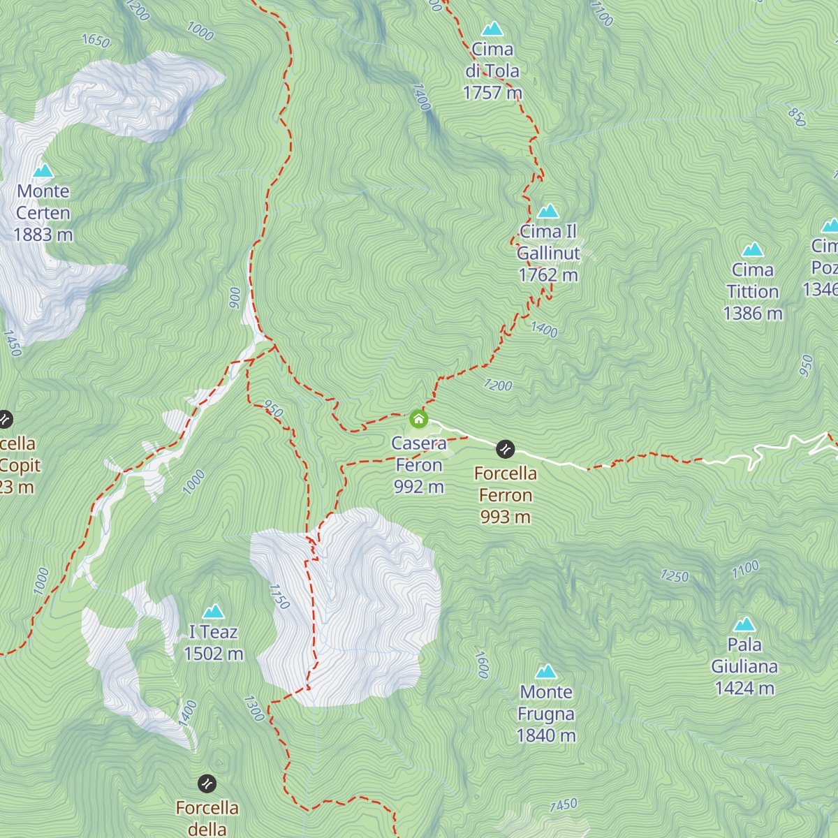 Casera Feron map