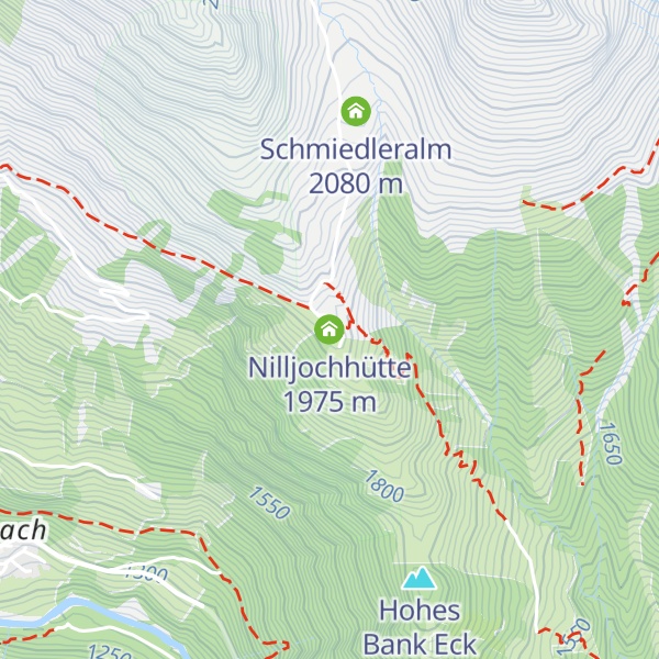 Map of Nilljochhütte