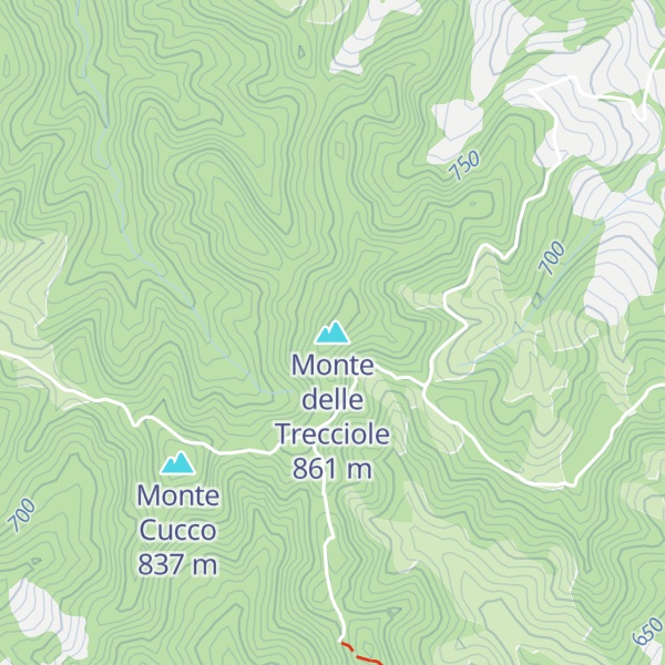 Map of Monte delle Trecciole