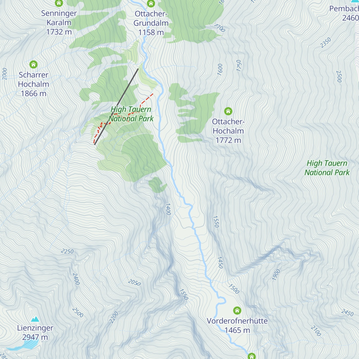 Rossgrubalm map