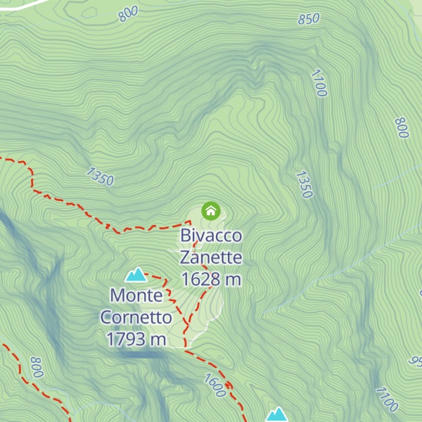 Map of Bivacco Zanette