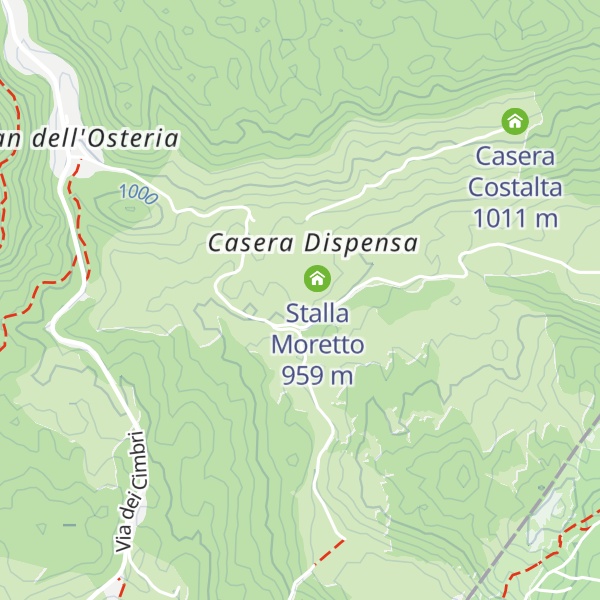 Map of Casera Moretto