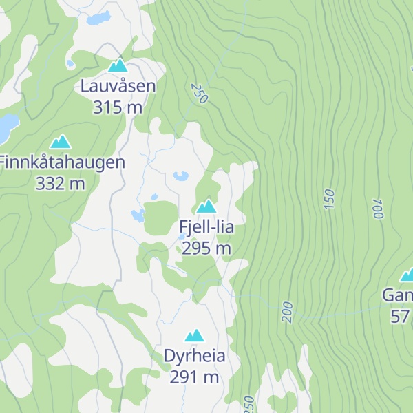 Map of Fjell-lia