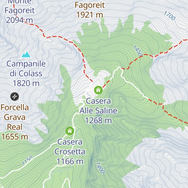 Map of Casera Venàl